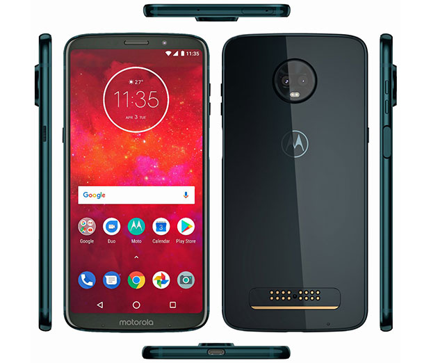 Опубликован реальный рендер смартфона Motorola Moto Z3 Play