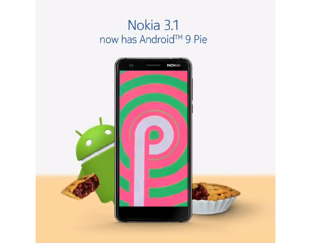 Смартфон Nokia 3.1 начал получать Android 9 Pie