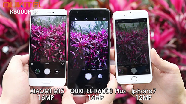 Сравнение камер OUKITEL K6000 Plus, Xiaomi Mi5 и iPhone 7