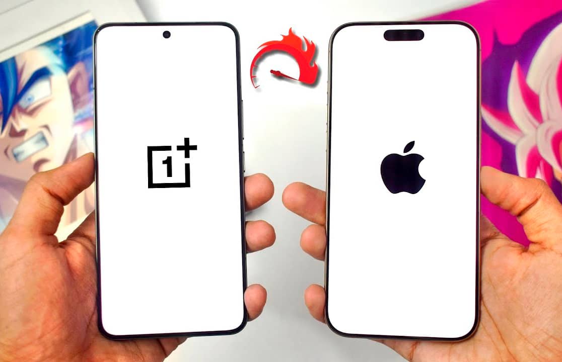 Робот провел сравнение скорости работы iPhone 16 Pro Max и OnePlus 13