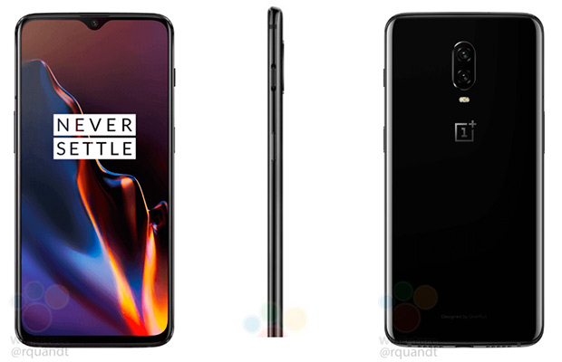Стали доступны официальные рендеры OnePlus 6T в цвете Mirror Black и Midnight Black