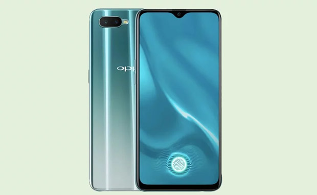 Смартфон Oppo K1 выпущен в градиентном цвете Silver Green