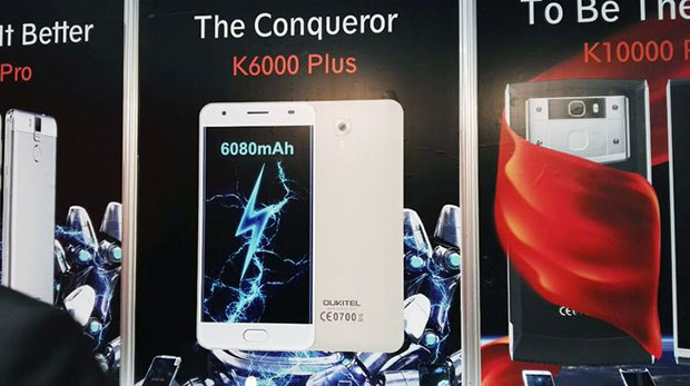 Oukitel показал смартфоны K6000 Plus и U20 Plus Jet Black