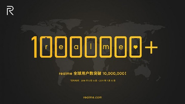 Realme продала 10 млн смартфонов за 14 месяцев