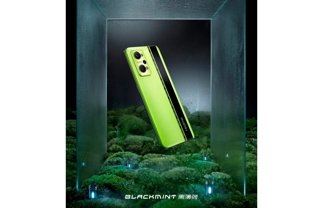Realme GT Neo2 показан в цвете Black Mint