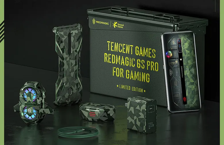 Представлен смартфон Red Magic 6S Pro Battlefield Camouflage Edition, созданный вместе с Tencent