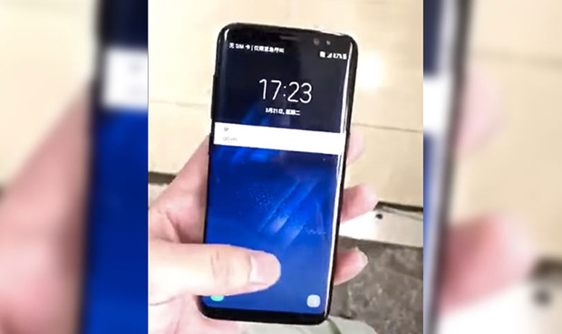 На видео продемонстрирована разблокировка Samsung Galaxy S8