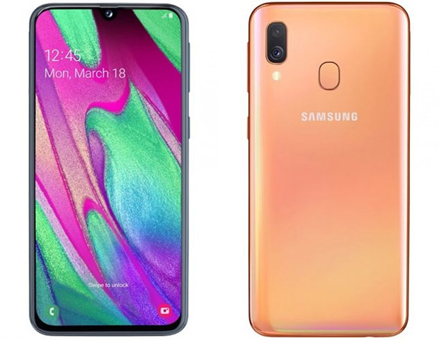 Представлен смартфон Samsung Galaxy A40 с 25-Мп фронтальной камерой