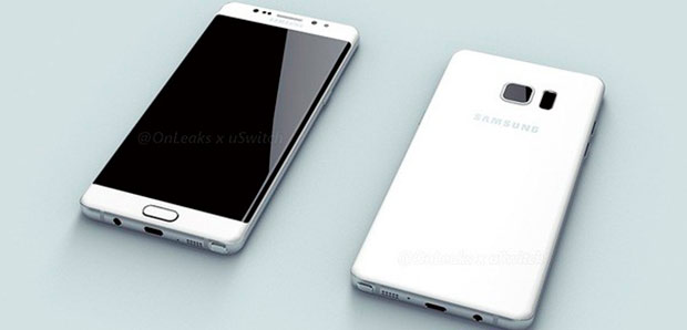 Рендеры Samsung Galaxy Note 6 просочились в Сеть