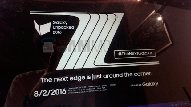 Официально: Samsung Galaxy Note 7/Note 7 edge дебютируют 2 августа