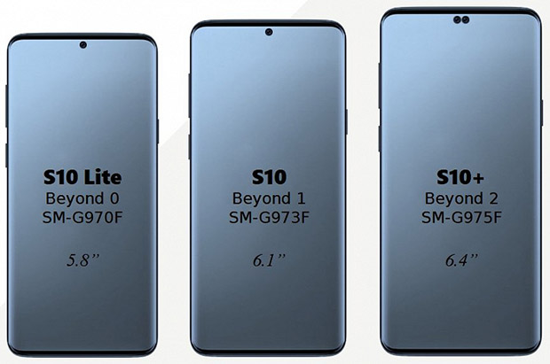 Утечка продемонстрировала Samsung Galaxy S10, S10 Lite и S10+