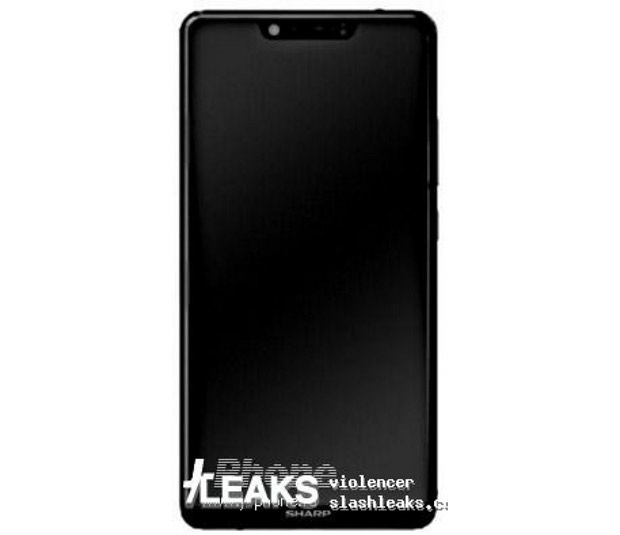Sharp Aquos S3 будет схож с iPhone X вырезом в верхней части дисплея