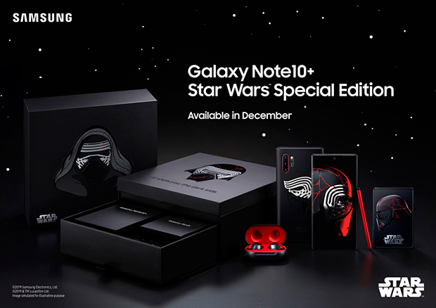 Samsung представила Galaxy Note10+ Star Wars Edition в комплекте с Galaxy Buds