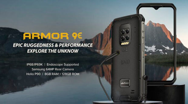 Представлен неубиваемый смартфон Ulefone Armor 9e с квадрокамерой и квадровспышкой