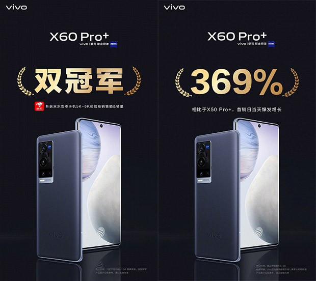 Вся партия смартфона Vivo X60 Pro+ раскуплена в первый день