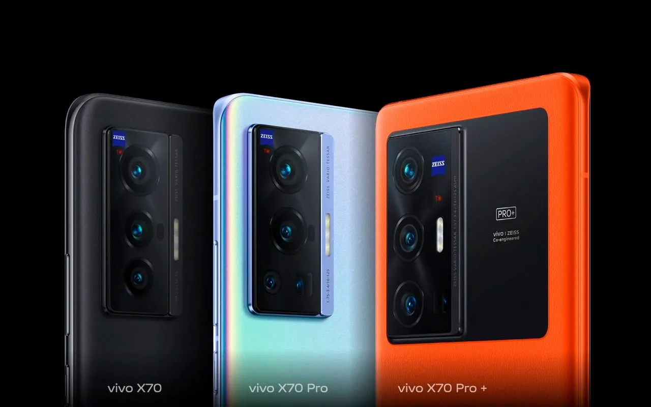 Представлены смартфоны Vivo X70 и X70 Pro с с оптикой Zeiss и процессором Vivo V1