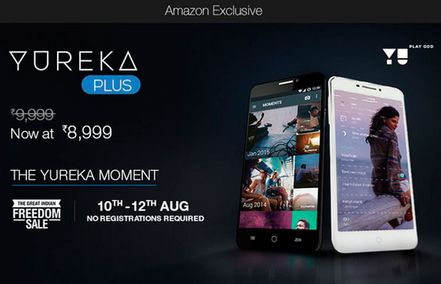 Смартфон Yu Yureka Plus поступил в продажу на Amazon