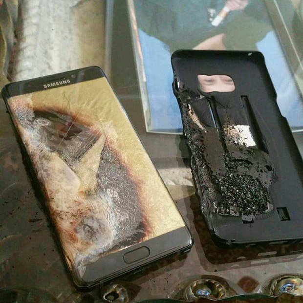 Samsung Galaxy Note 7 взорвался в руках 6-летнего ребенка