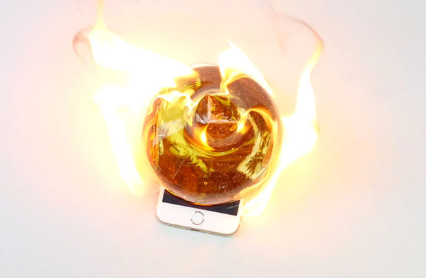 iPhone 6s сожгли огненным шаром