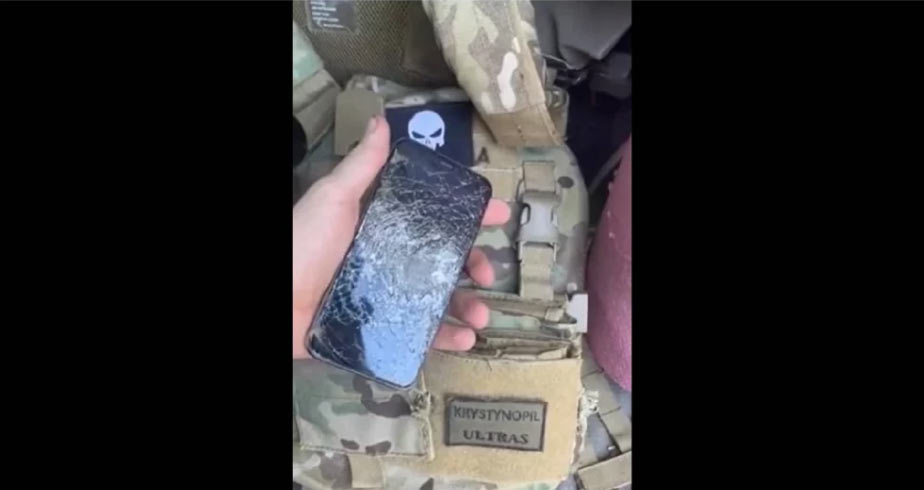 iPhone 11 Pro принял на себя пулю, летевшую в украинского солдата