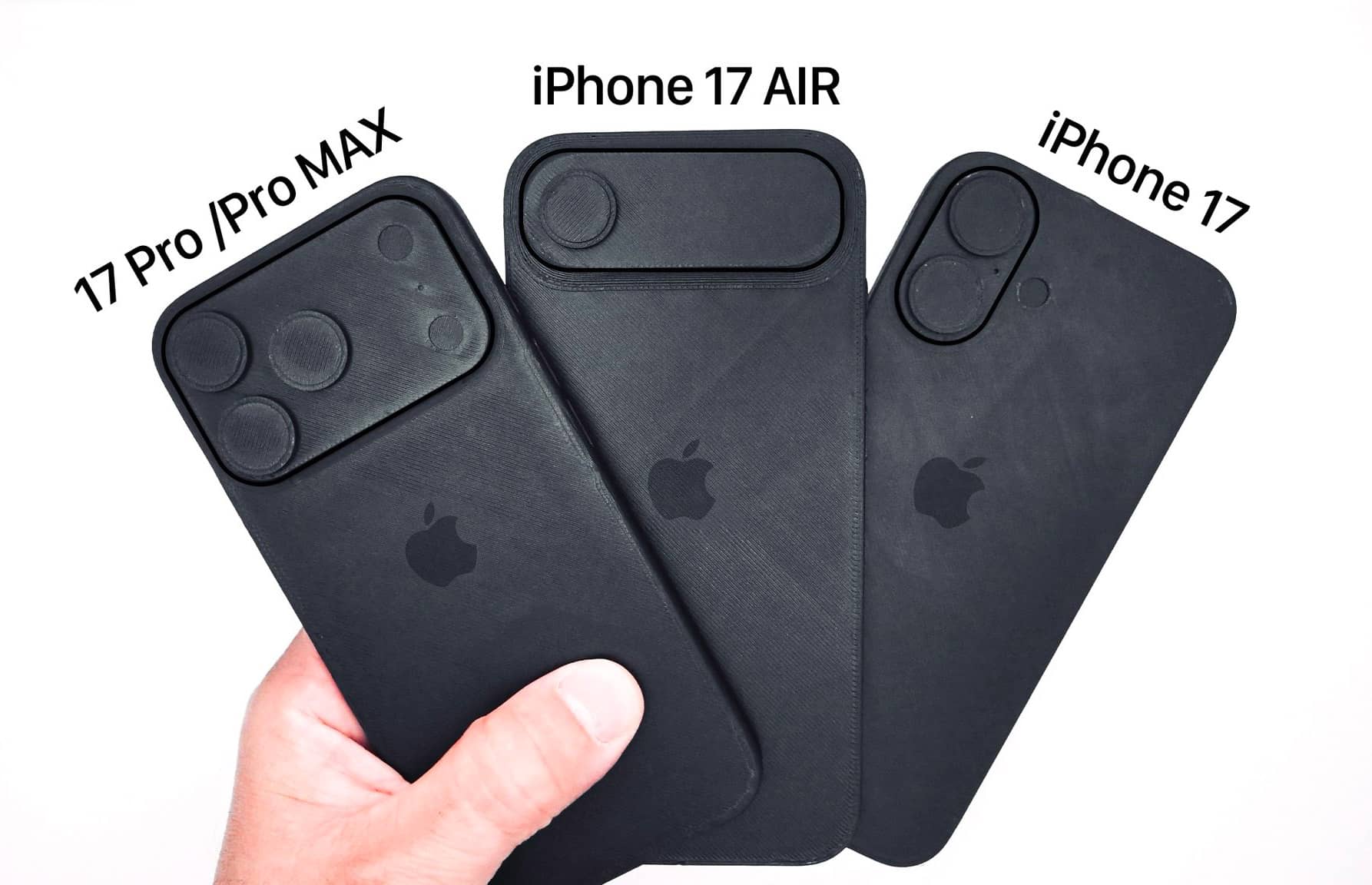 Опубликовано видео, демонстрирующее макеты смартфонов серии iPhone 17