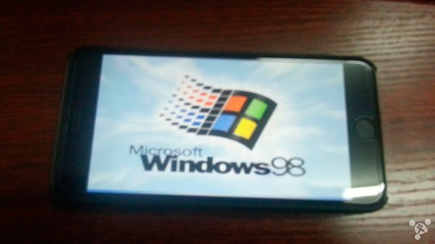 Китаец установил Windows 98 на iPhone 6 Plus