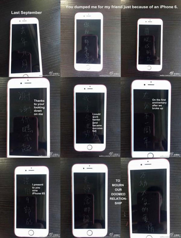Парень, в отместку, отослал изменнице девять iPhone 6s