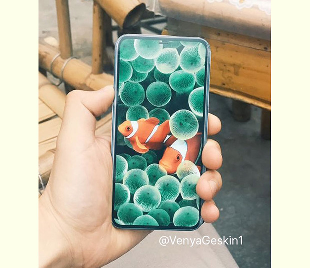 Возможный прототип iPhone 8 с «безграничным» экраном показали на фото