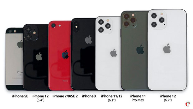 Макеты смартфонов iPhone 12 сравнили с уже выпущенными моделями