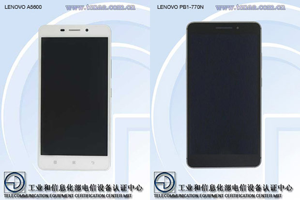В TENAA замечены два новых смартфона Lenovo