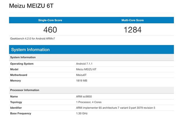 Появились подробности о бюджетном смартфоне Meizu 6T