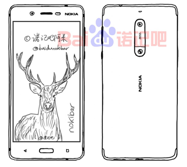 Флагман Nokia с оптикой Carl Zeiss замечен на эскизах