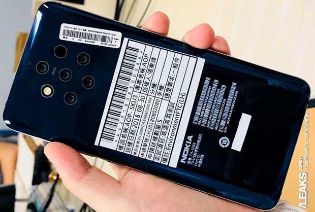«Живое» фото смартфона Nokia с многомодульной камерой попало в Сеть