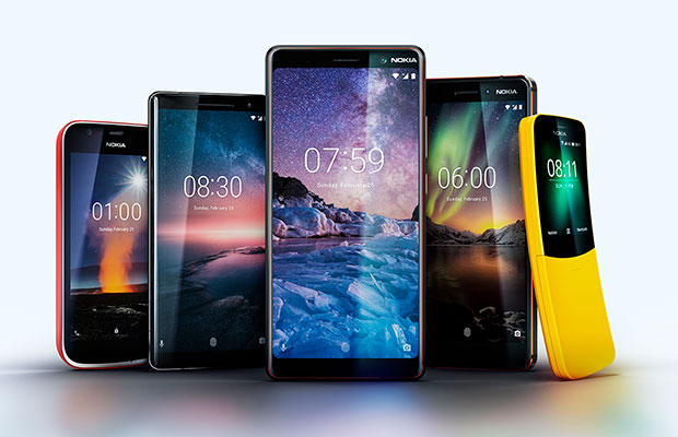 Представлены Nokia 8 Sirocco, Nokia 7 Plus, Nokia 6 и Nokia 1