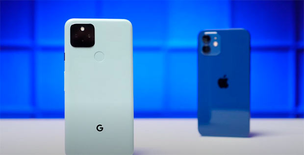 Сравнение автономности смартфонов iPhone 12 и Google Pixel 5
