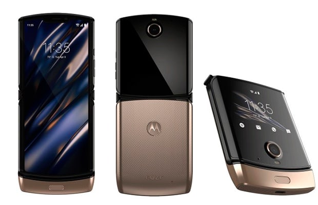 Motorola Razr 2019 выйдет в новом золотом цвете