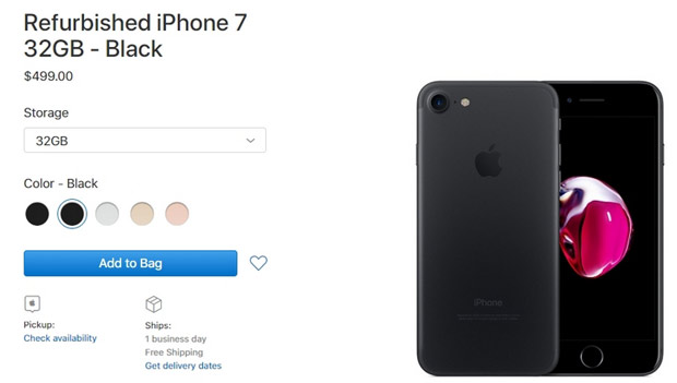 Apple начала продавать восстановленные iPhone 7