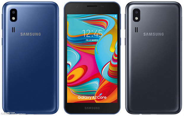 Утечка показала ультрабюджетный смартфон Samsung Galaxy A2 Core