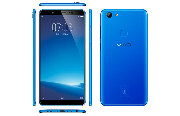 Смартфон vivo V7 представлен в цвете Energetic Blue