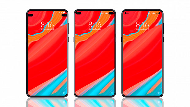 Дизайнер показал смартфоны Xiaomi c двумя симметричными вырезами экрана
