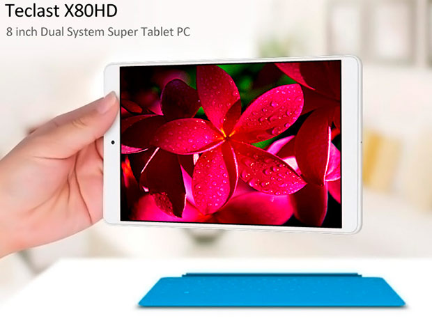 Планшет Teclast X80HD работает на базе Windows 10 и Android 4.4