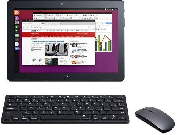 Первым потребительским планшетом на Ubuntu стал BQ Aquaris M10