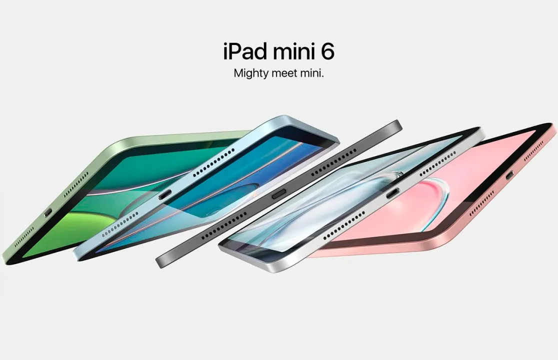 Опубликованы рендеры планшета iPad mini 6 во всех цветах