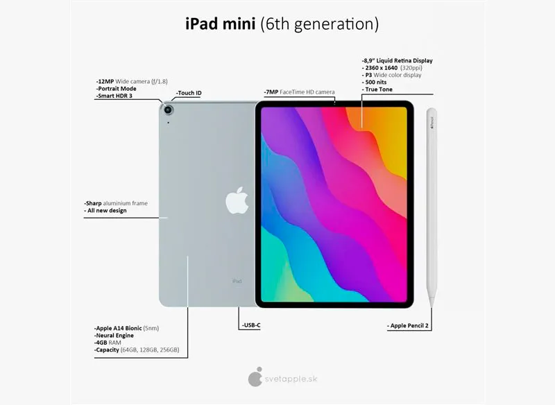 Опубликовано фото и характеристики iPad mini 6