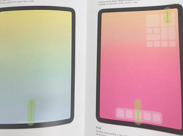Планшет iPad Air 4 показан в брошюре