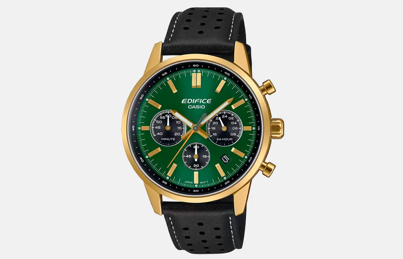 Casio представила часы Edifice EFR-575CL-3A в стиле «старых денег»