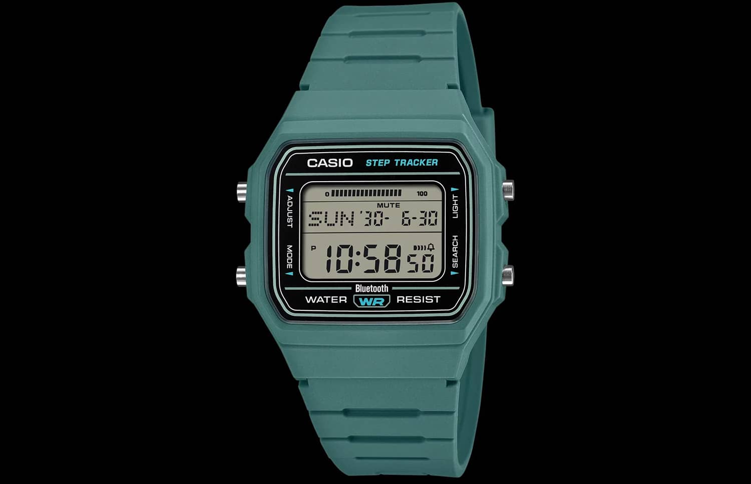Casio выпустила необычные часы F-B100W: ретро-дизайн, Bluetooth и шагомер в одном корпусе