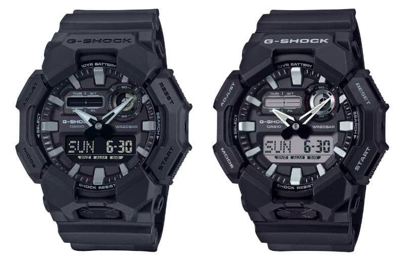 Casio выпустила часы GA-010-1A1JF и GD-010-1A1JF