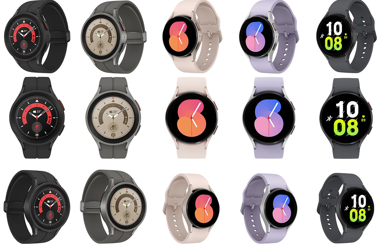 Опубликован качественный рендер смарт-часов Samsung Galaxy Watch 5 и 5 Pro