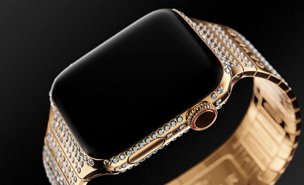 Caviar выпустила золотые Apple Watch 4 с 633 бриллиантами